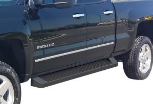 2007-2018 Chevy/GMC Silverado/Sierra 1500 Extended Cab/Double Cab (Incl. APS 6061 Aircraft Aluminum Both Sides iRunning Board