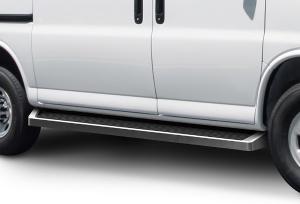 2003-2025 Chevy Express/GMC Savana 1500/2500/3500 Van (Full Size) For 3-Door Models Only APS 6061 Aircraft Aluminum Both Sides iRunning Board