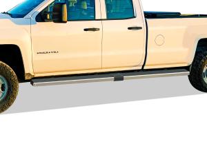 2007-2018 Chevy/GMC Silverado/Sierra 1500 Extended Cab/Double Cab 8ft Bed (Incl. APS Stainless Steel Both Sides iStep W2W 6 Inch