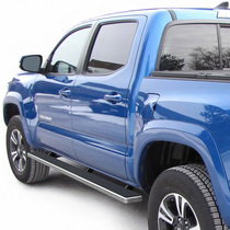 05-16 Toyota Tacoma ( Double Cab ) APS iStep Running Boards - 4 Inch, Hairline Finish