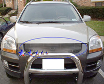 05-08 Sportage APS Polished Aluminum Main Upper Grille