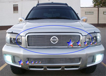 02-04 Pathfinder (Not For LE) APS Polished Aluminum Main Upper Grille