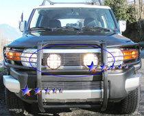 07-10 FJ Cruiser APS Polished Aluminum Main Upper Grille