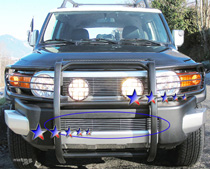 07-10 FJ Cruiser APS Polished Aluminum Lower Bumper Grille