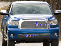 07-09 Tundra Logo Covered APS Polished Aluminum Main Upper Grille