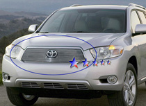 08-10 Highlander Hybrid APS Polished Aluminum Main Upper Grille