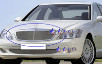 07-10 S550/S600 APS Polished Aluminum Main Upper Grille