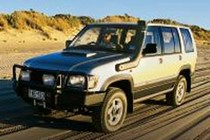 98-02 Isuzu Trooper Base ARB Custom Front Bumper - Bull Bar Winch Mount 68 in. Overall Width For Models w/ Standard Fender Flares (Front) (Paintable)