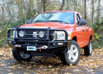 02-05 Dodge Ram 1500 Pickup Base, Srt10, 03-05 Dodge Ram 2500 Pickup Base, Power Wagon, 03-05 Dodge Ram 3500 Pickup Base ARB Custom Front Bumper - Bull Bar Winch Mount (Front) (Paintable)
