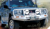 97-99 Mitsubishi Montero Sport Base, Es, Limited, Ls, Xls ARB Custom Front Bumper - Bull Bar Winch Mount (Front) (Paintable)