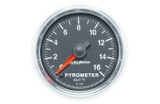 Universal Auto Meter AM GS Gauges - Autometer GS 0-1600 degree F Full Sweep Electronic Pyrometer