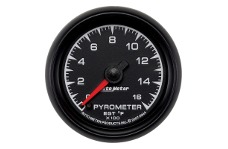Universal Auto Meter AM ES Gauges - Autometer ES 52.4mm Pyrometer 0-1600 Degree F FSE