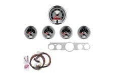 1965 Ford Mustang, 1966 Ford Mustang Auto Meter AM Gauge Kits - Autometer Direct Fit 5 Piece Dash Kit 65-66 Ford Mustang (3 3/8in & 2 1/16in)