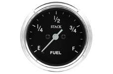 Universal Auto Meter AM Stack Gauges - Autometer Stack 52mm 0-280 Ohm Programmable Pro Stepper Motor Fuel Level Gauge - Classic