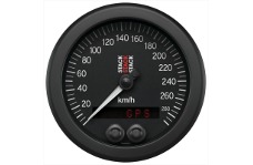 Universal Auto Meter AM Stack Gauges - Autometer Stack Instruments 88mm 0-290 KM/H GPS Speedometer - Black