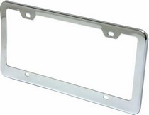 All Jeeps (Universal), All Vehicles (Universal) AutoLoc License Plate Frame w/ Bolts & Caps (Chrome)