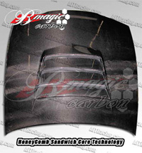 97-98 240SX B-Magic Carbon Fiber Hoods - Battle Series