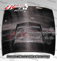 89-93 S13 B-Magic Carbon Fiber Hoods - Battle Series