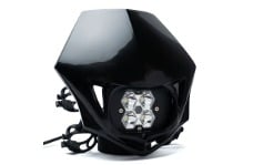 Universal Baja Designs BAJ Powersports Squadron Sport Lights - Squadron 2.0 Sport (Spot) - Clear A/C w/MC Race LED Light - Black