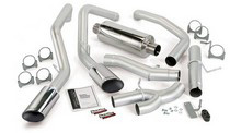 03-07 Ford F250 6.0L Extended Cab/Short Bed, 03-07 Ford F350 6.0L Extended Cab/Short Bed Banks Monster Exhaust - Diesel Duals (Chrome Stainless Steel Tips)