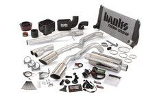 2006 Chevrolet Silverado 6.6L LLY/LBZ (Extended Cab/Short Bed), 2007 Chevrolet Silverado 6.6L LLY/LBZ (Extended Cab/Short Bed) Banks PowerPack System - Dual Exhaust (Chrome Stainless Steel Tips)