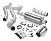 02-04 Dodge Ram 1500 6.6L (Extended Cab/Crew Cab/Long Bed), 2001 Dodge Ram 1500 6.6L (Extended Cab/Crew Cab/Long Bed) Banks Monster Exhaust System (Chrome Stainless Steel Tip)