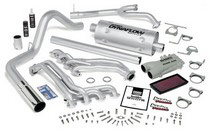 89-93 Ford F250 Extended Cab/Crew Cab (Automatic Transmission), 89-93 Ford F350 Extended Cab/Crew Cab (Automatic Transmission) Banks PowerPack System - Single Exhaust (Chrome Stainless Steel Tip)