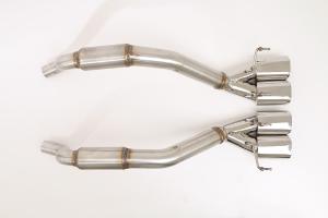 05-08 Corvette C6 B&B Performance Bullet Exhaust System, Quad Oval Rolled Tips.