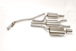 05-08 B7 A4 Quattro 2.0T Tiptronic B&B Performance Exhaust System, 3.5