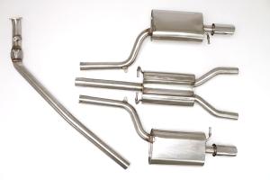 02-03 B6 A4 Quattro Stealth 1.8T 5spd B&B Performance Exhaust System, Single 3.5