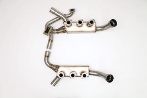 90-94 Carrera 2 Turbo B&B Performance Headers w/ Heat Exchangers, 1-5/8