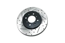 Universal BLOX Racing BX Tuner Series Brake Kit - Slotted And Cross-Drilled Rotor Left Side