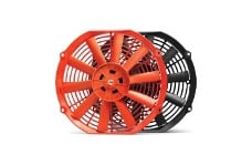 Universal BLOX Racing BX Slim Fans - 10inch Electric Slim Fan - Red