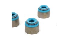 Universal BLOX Racing BX Billet Cam Seals - Valve Stem Seals Blue FKM - Set of 8 (Fits Both Intake & Exhaust)