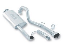 04-06 Wrangler Unlimited 4.0L 6CYL AT/MT 4WD 2DR w/ Hitch Borla Stainless Steel Cat-Back Exhaust System, Pipe Diameter 2.25