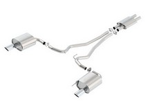 15-16 Ford Mustang (3.7L V6 Automatic/Manual Trans) Borla Cat Back Exhaust - ATAK, Single Split Rear Exit