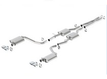 15-16 Dodge Challenger (5.7L Automatic/Manual Trans. Rear Wheel Drive 2 Door.) Borla Cat Back Exhaust Touring - Dual Split Rear Exit