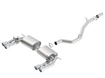 15-16 Audi S3 (2.0L Turbo All Wheel Drive 4 door.) Borla Cat Back Exhaust - S-Type