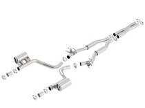 15-16 Dodge Challenger (SRT Hellcat 6.2L Automatic/Manual Trans. Rear Wheel Drive 2dr.) Borla Cat Back Exhaust - S-Type , Single Split Rear Exit, No Tip (Uses Factory Valance)