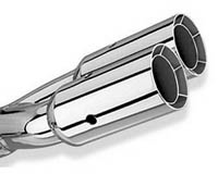 All Jeeps (Universal), Universal - Fits all Vehicles Borla Muffler Tips - Dual Round Intercooled