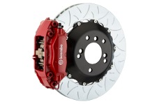 Universal Brembo BRB Big Brake Kits - 06 330i Excl xDrive Rr GT BBK 4Pis Cast 2pc 345x28 2pc Rotor Slotted Type3-Red