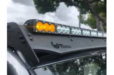 Universal Cali Raised CAL Switches - Dual Function Amber/White Led Light Bar Prinsu Mounting Bracket Kit - Wire Harness/SQ