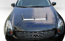 2003-2007 Infiniti G35 Coupe 2DR Carbon Creations Type J Hood (Carbon Fiber)