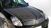 2003-2004 Infiniti G35 Sedan 4DR Carbon Creations OEM Style Hood (Carbon Fiber)