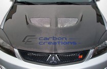 2004-2007 Mitsubishi Lancer Carbon Creations EVO Hood (Carbon Fiber)