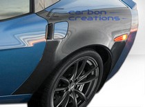 2005-2013 Chevrolet Corvette Carbon Creations ZR Edition Fenders, Rear (Carbon Fiber)
