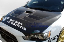 2008-2015 Mitsubishi Lancer/Evolution Carbon Creations GT Concept Hood (Carbon Fiber)