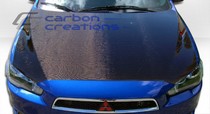 2008-2015 Mitsubishi Lancer/Evolution Carbon Creations OEM Style Hood (Carbon Fiber)