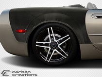 1997-2004 Chevrolet Corvette Convertible, Z06 models require modification Carbon Creations ZR Edition Fenders, Rear (Carbon Fiber)