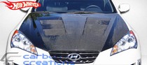 2010-2012 Hyundai Genesis 2DR Carbon Creations Circuit Hood (Carbon Fiber)